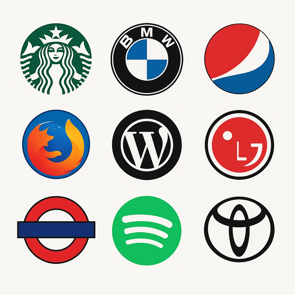 Collection of circular logos